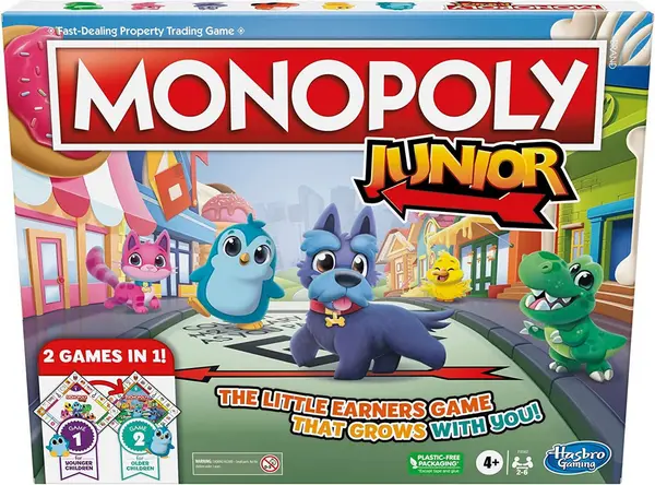 Monopoly Junior: 2 Games in 1 Board Game