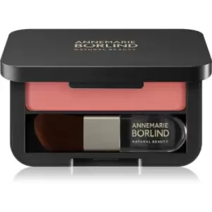 Annemarie Borlind Powder Rouge Powder Blush with Mirror and Applicator Shade Coral 5 g