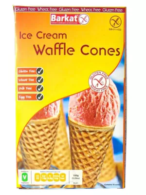 Barkat Gluten Free Waffle Ice Cream Cones 150g