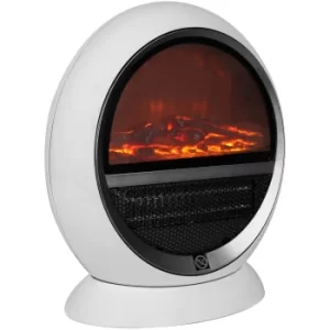 Fan Heater Fireplace White 1500W