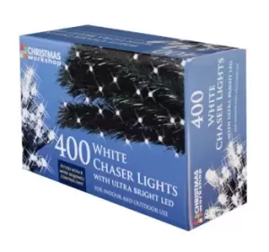 White Chaser Lights with Ultra Bright LED 400 Bulb