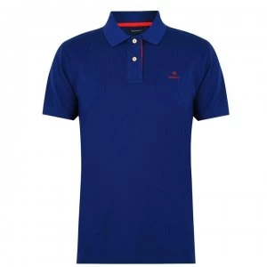 Gant Contrast Rugger Polo Shirt - Blue 435