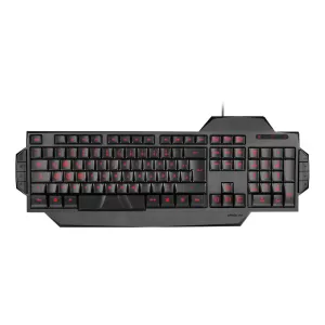 Speedlink Rapax Stealth Compact Red LED Illumination Gaming Keyboard UK Layout Black - SL-6480-BK-uk
