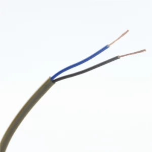 Zexum 0.5mm 2 Core PVC Flex Cable Gold Flat 2192Y - 1 Meter