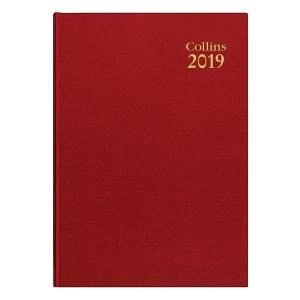 Collins 40 A4 2019 Desk Diary Week to View Red Ref 40 Red 2019 40 Red
