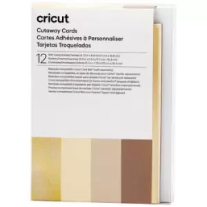 Cricut Cut-Away Cards Neutrals R40 Card set Grey, Khaki, Cream