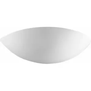 BISQUITTE white wall light 1 bulb Width 35 Cm