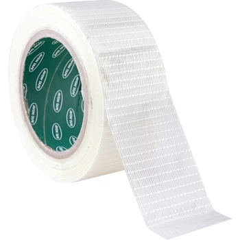 Cross Weave Clear Polypropylene Filament Tape - 50MM X 50M
