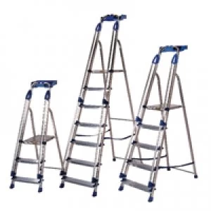 Slingsby Blue Seal Ladder 4 Tread Aluminium 311494