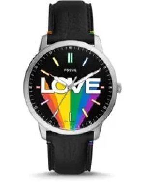 Fossil Limited Edition Pride Neutra Three-Hand Eco Leather Watch - Black