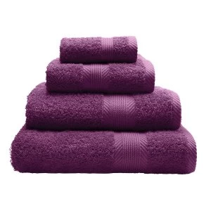 Catherine Lansfield Essentials Cotton Hand Towel - Plum
