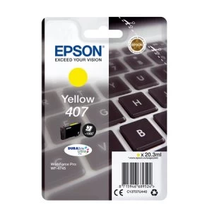 Epson Keyboard 407 Yellow Ink Cartridge