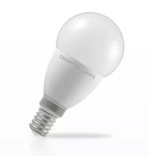 Crompton Golfball LED Light Bulb Dimmable E14 5.5W (40W Eqv) Daylight Opal