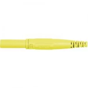 Jack plug Plug straight Pin diameter 4mm Yellow Staeubli