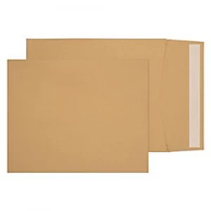 Purely Gusset Envelopes 12X10 Peel & Seal 305 x 250 x 25mm Plain 140 gsm Manilla Pack of 125