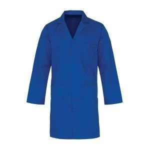 SuperTouch Medium Lab Coat Polycotton with 3 Pockets Navy 57012