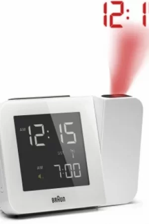 Braun Clocks Projection Alarm Clock Radio Controlled BNC015WHUK-RC