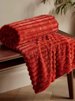 'Cosy Ribbed' Blanket Throw