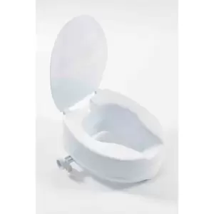 Nrs Healthcare Linton Plus Raised Toilet Seat With Lid 150Mm - White