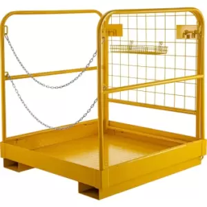 Vevor - 36Inch x 36Inch Forklift Work Platform Forklift Safety Cage 1102Lbs/500Kg Capacity Stability Aerial Fence Safe Rust-Free Non-Slip Indoor