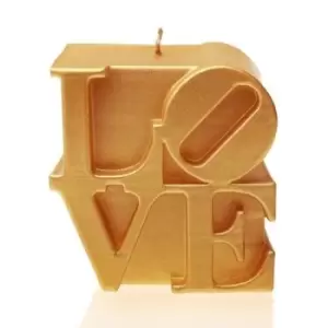 Love Sign Candle &ndash; Gold
