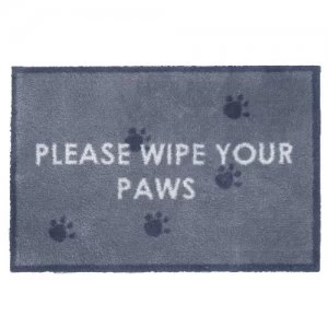 Turtle Mat Turtle Please Wipe Your Paws Multigrip-backed Cotton Washable Doormat