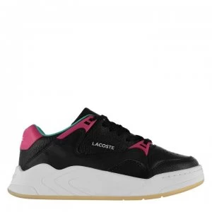 Lacoste 90 Court Slam Trainers - Black/Pink
