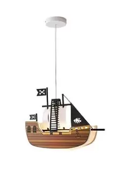 Glow Pirate Ship Pendant Lamp