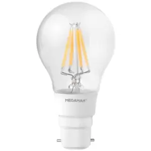Megaman 5.5W LED Filament Classic BC B22 GLS Warm White Dimmable - 146731