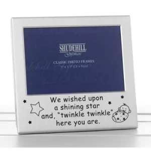 Satin Silver Occasion Frame Twinkle Twinkle 5x3