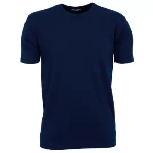 Tee Jays Mens Interlock Short Sleeve T-Shirt (3XL) (Navy Blue)