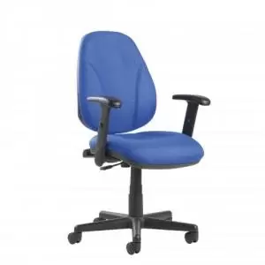 Bilbao fabric operators chair with lumbar support and adjustable arms