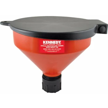 253MM Polyethylene Funnel C/W Safety Lid - Kennedy