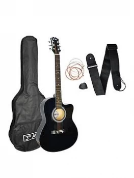 3Rd Avenue 3Rd Avenue Cutaway Acoustic Guitar Pack - Black