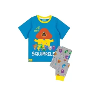 Hey Duggee Boys Well Done Squirrels Character Long Pyjama Set (18-24 Months) (Blue/Grey)