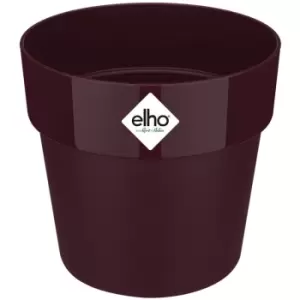 Elho - Plant Pot Flower Pot Recycled Recyclable Plastic Mint Peach Mulberry Round Frost-Resistant Size Choice Colour Choice maulbeere/13,3 Liter (de)