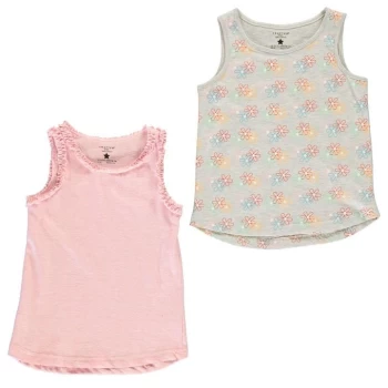 Crafted 2 Piece Jersey Vests Infant Girls - Pink Floral