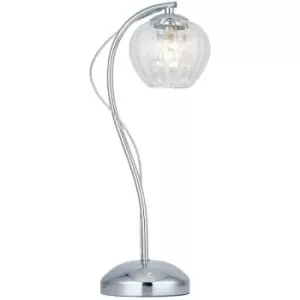 Endon Mesmer Complete Table Lamp, Chrome Plate With Glass, Glass Beads