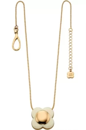 Ladies Orla Kiely Gold Plated Flower Necklace N4022
