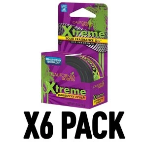 Pomberry Crush Pack Of 6 California Scents Xtreme Cannister