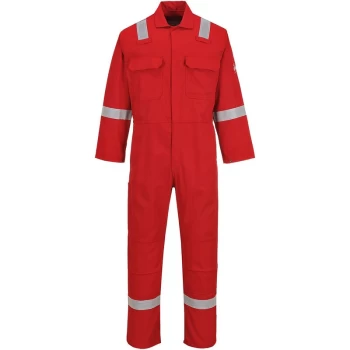 Portwest - BIZ5 - Red Sz M Tall Bizweld Iona Flame Resistant Coverall