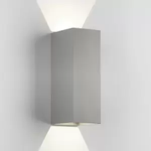 Astro Oslo 255 LED Outdoor Up Down Integrated LED Wall Light Textured Grey