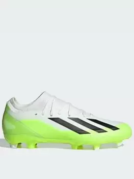 Adidas Mens X Laceless Speed Form.3 Firm Ground Football Boot, White, Size 7, Men