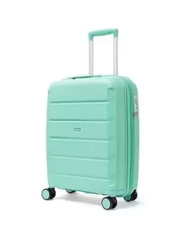 Rock Luggage Tulum 8 Wheel Hardshell Cabin Suitcase - Turquoise