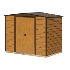 Rowlinson 8 x 6 Woodvale Metal Apex Shed With Floor