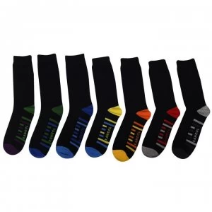 Kangol Formal Socks 7 Pack - Colour Str Sole