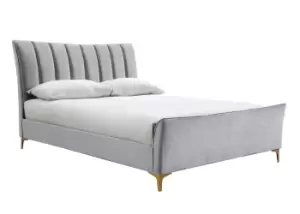 Birlea Clover Velvet Kingsize Bed Frame - Grey