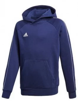 Adidas Youth Core 18 Sweat Hooded Tracksuit Top - Navy