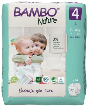 Bambo Nature Nappies - Size 4 - 24s