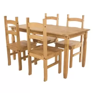 Core Products Halea Large Rectangular Dining Table & 4 Chairs
